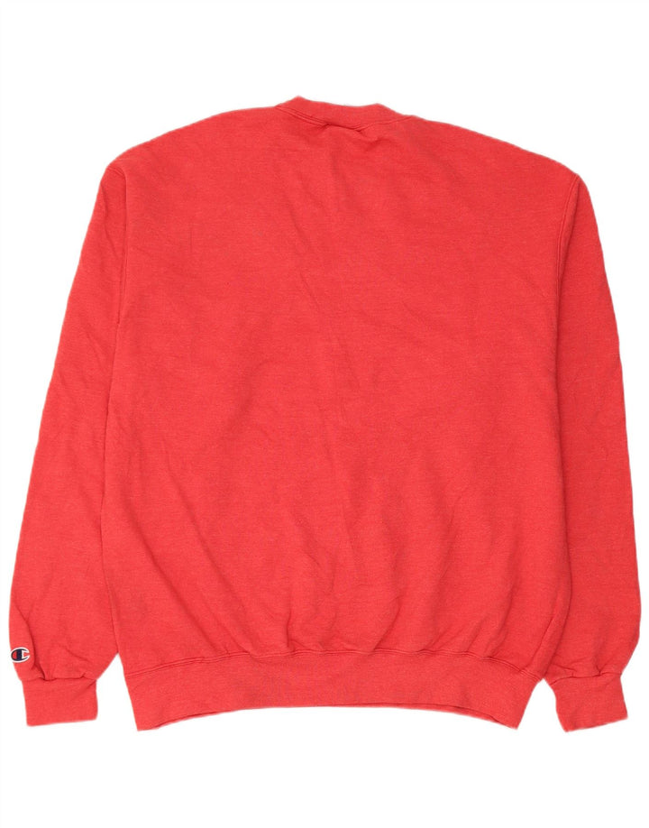Champion Sudadera Gráfica para Hombre Jersey Grande De Algodón Rojo