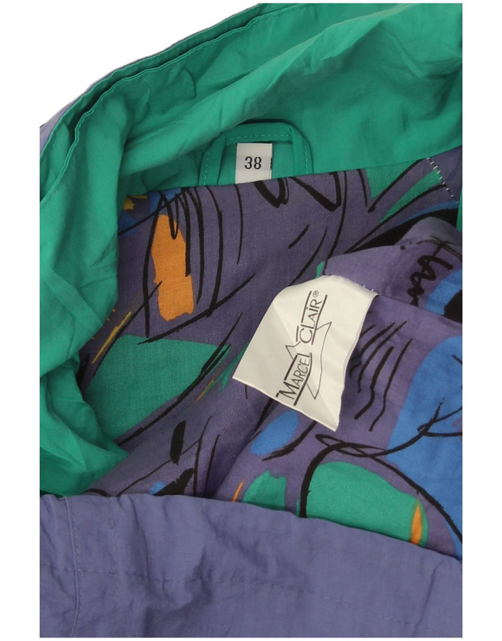 Marcel Clair Chaqueta impermeable extragrande para mujer EU 38 Poliamida azul medio