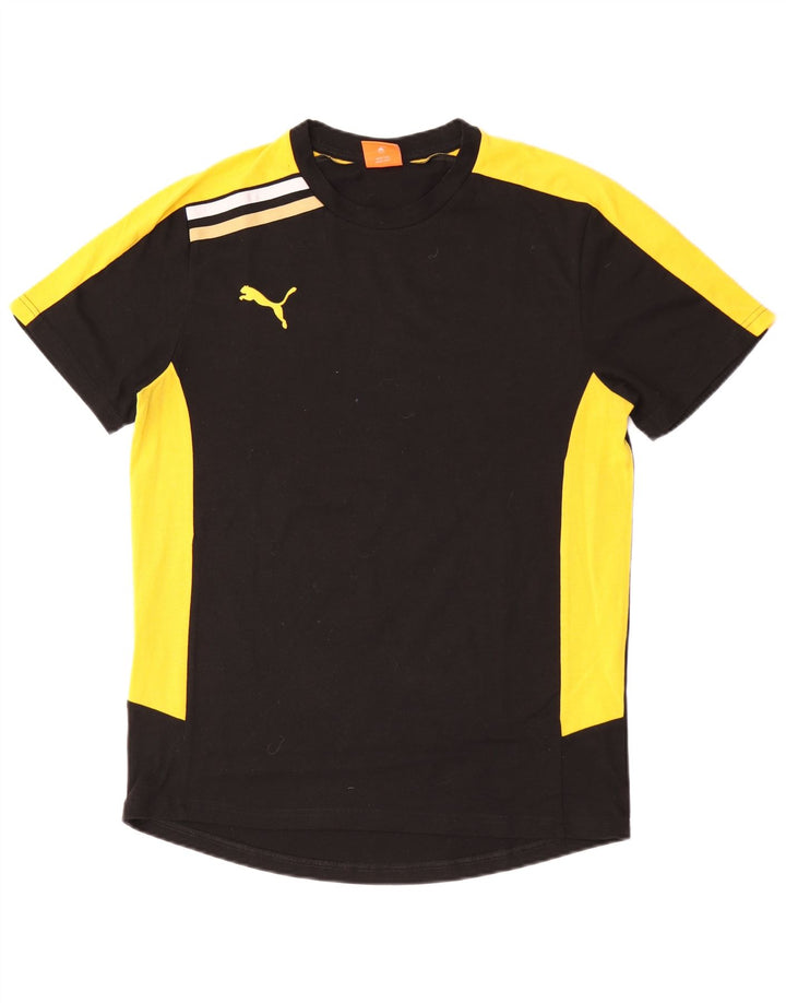 Puma Camiseta gráfica para hombre Top Medium Black Colourblock Poliéster