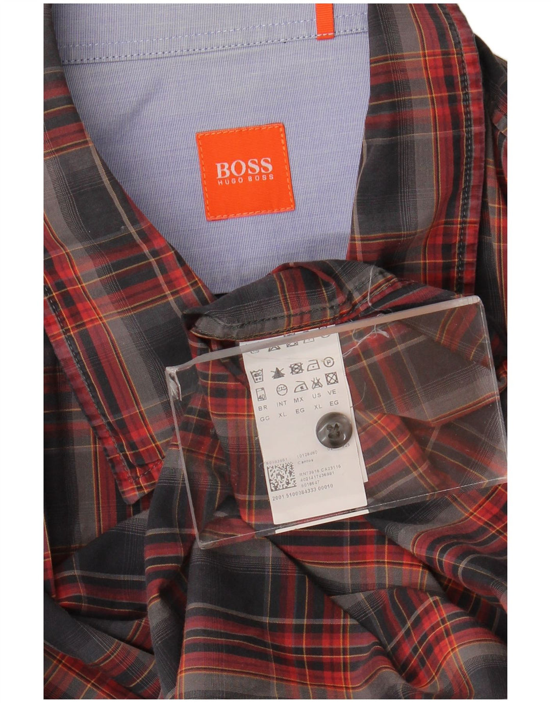 Camisa Hugo Boss Hombre XL Cuadros Multicolor