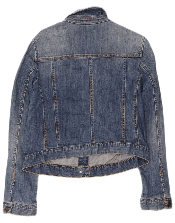 Joules Chaqueta vaquera corta para mujer Reino Unido 46 Algodón azul grande
