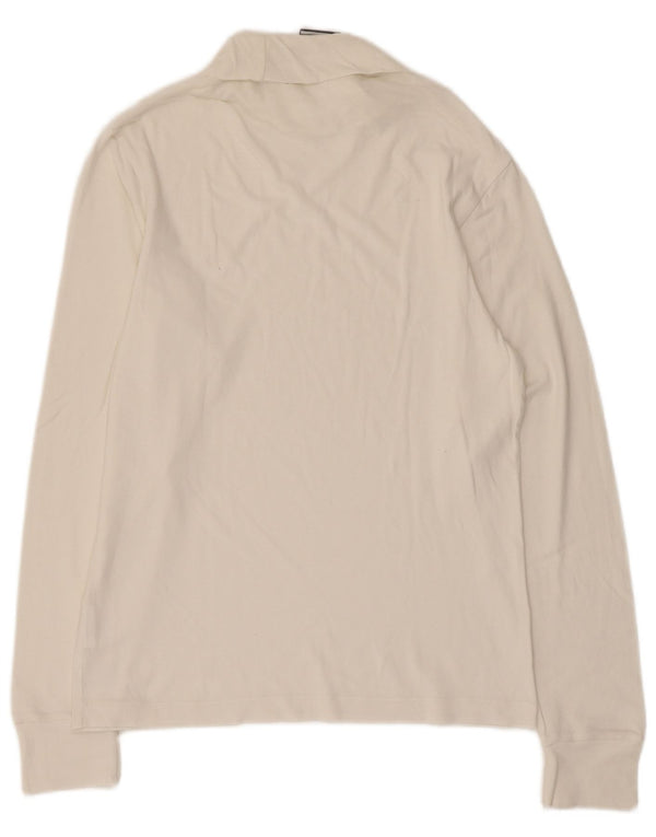 Diadora Hombre Top Manga Larga Small Blanco Algodón