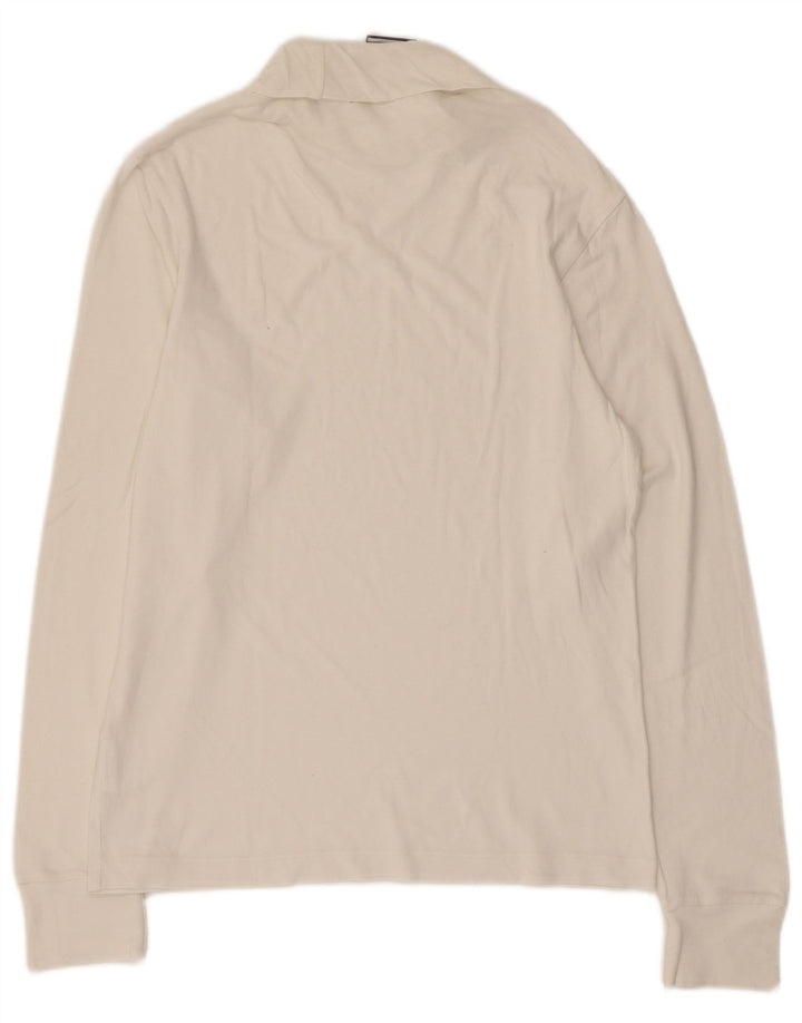 Diadora Hombre Top Manga Larga Small Blanco Algodón