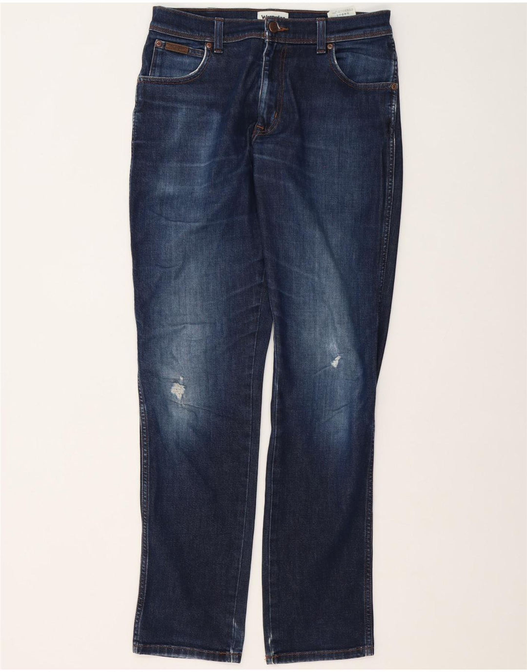 Wrangler Vaqueros ajustados desgastados Texas para hombre W31 L34 Algodón azul
