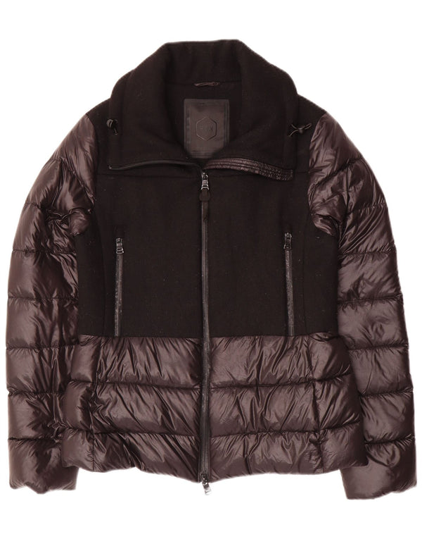 HOX Chaqueta acolchada para mujer UK 40 Mediana Negro Colorblock Poliéster