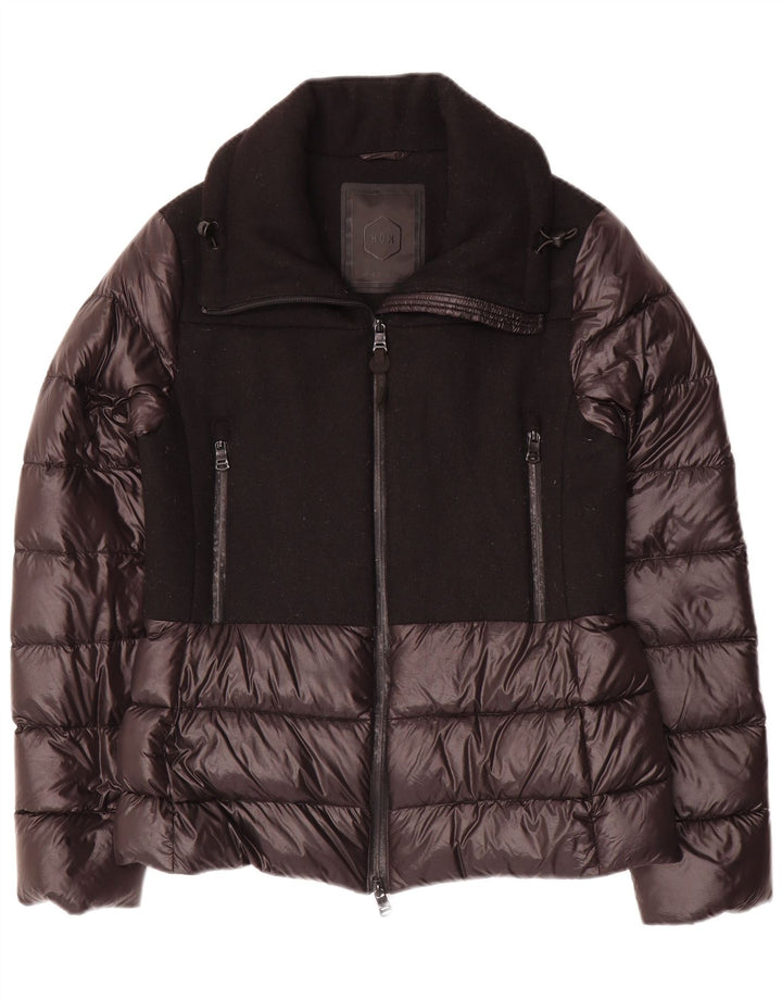 HOX Chaqueta acolchada para mujer UK 40 Mediana Negro Colorblock Poliéster