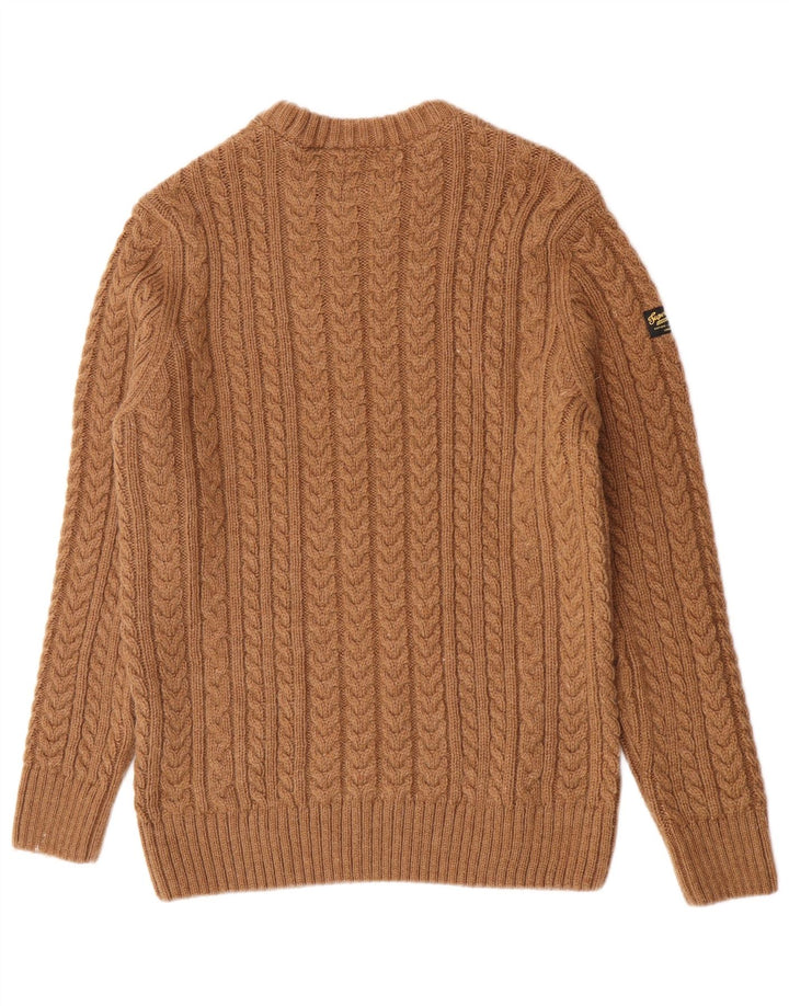 Superdry Jersey De Cuello Redondo Para Hombre Acrílico Marrón Grande