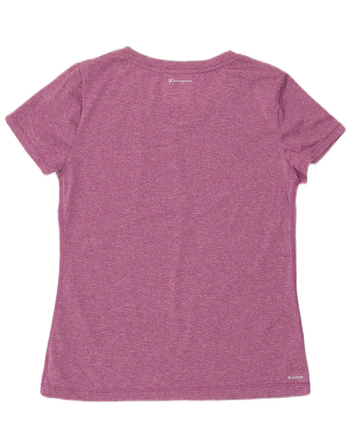 CHAMPION Womens T-Shirt Top UK 10 Small Pink Polyester