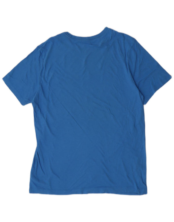 Nike - Camiseta gráfica para hombre, talla grande, algodón azul