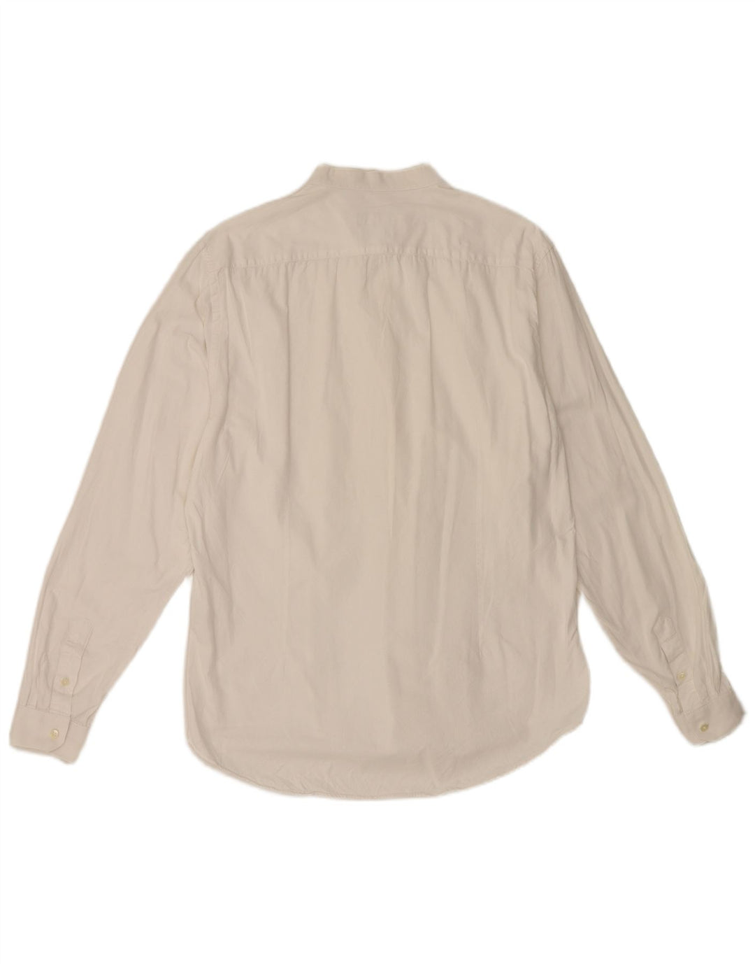 Zara Hombre Camisa Slim Fit XL Blanco Algodón