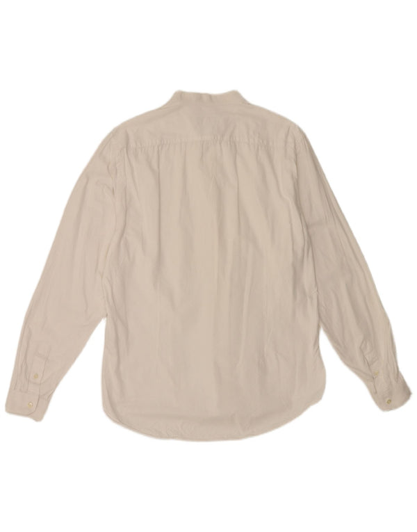 Zara Hombre Camisa Slim Fit XL Blanco Algodón