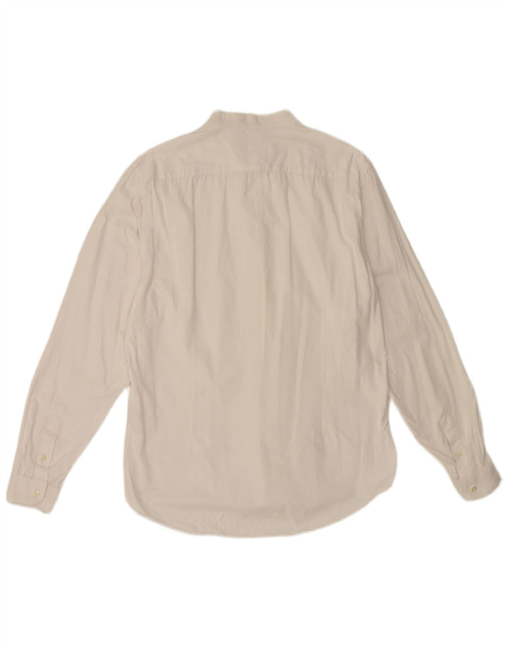 Zara Hombre Camisa Slim Fit XL Blanco Algodón