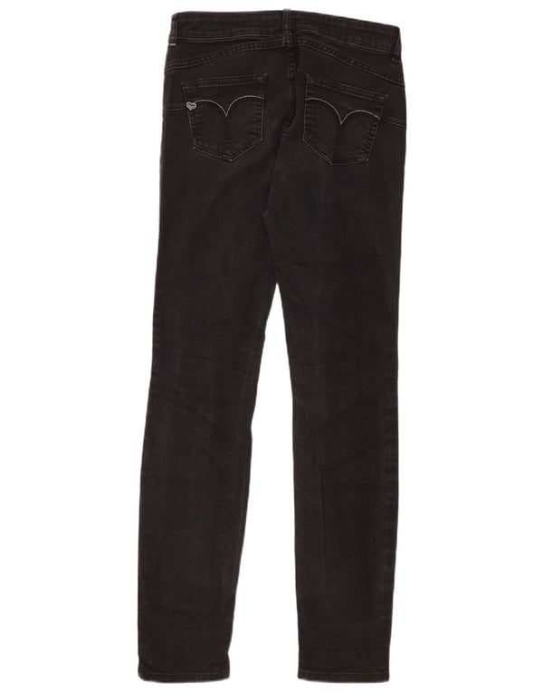 Vaqueros ajustados para mujer Twin-Set W27 L30 Algodón floral negro