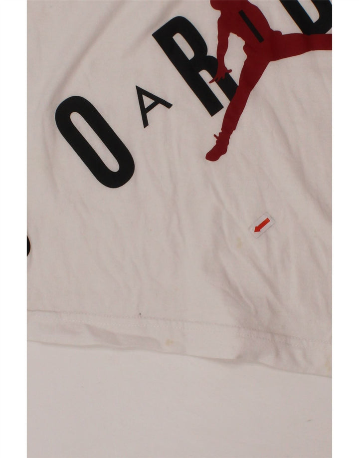 JORDAN Camiseta gráfica para niño 10-11 años Mediana Blanco
