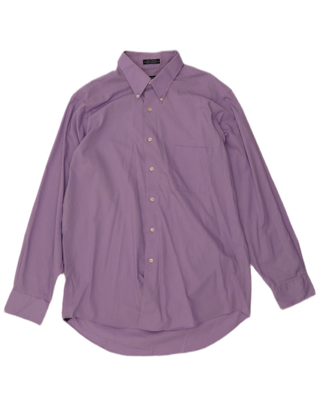 IZOD Camisa para hombre Talla 16 Algodón morado grande