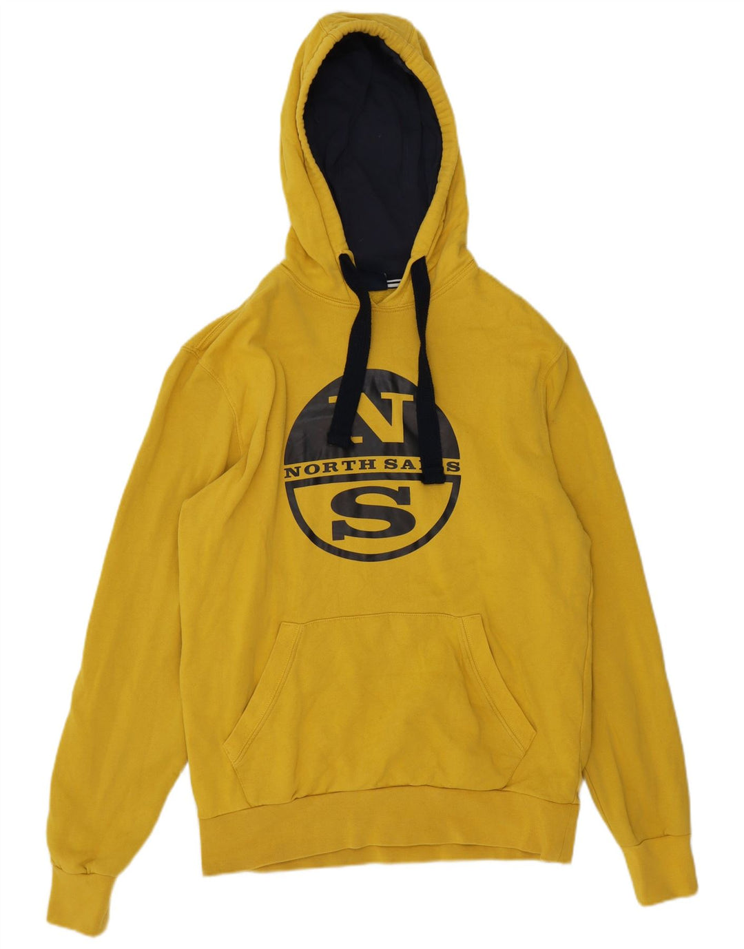 North Sails Hombre Sudadera Con Capucha Gráfica Jersey De Algodón Amarillo Medio