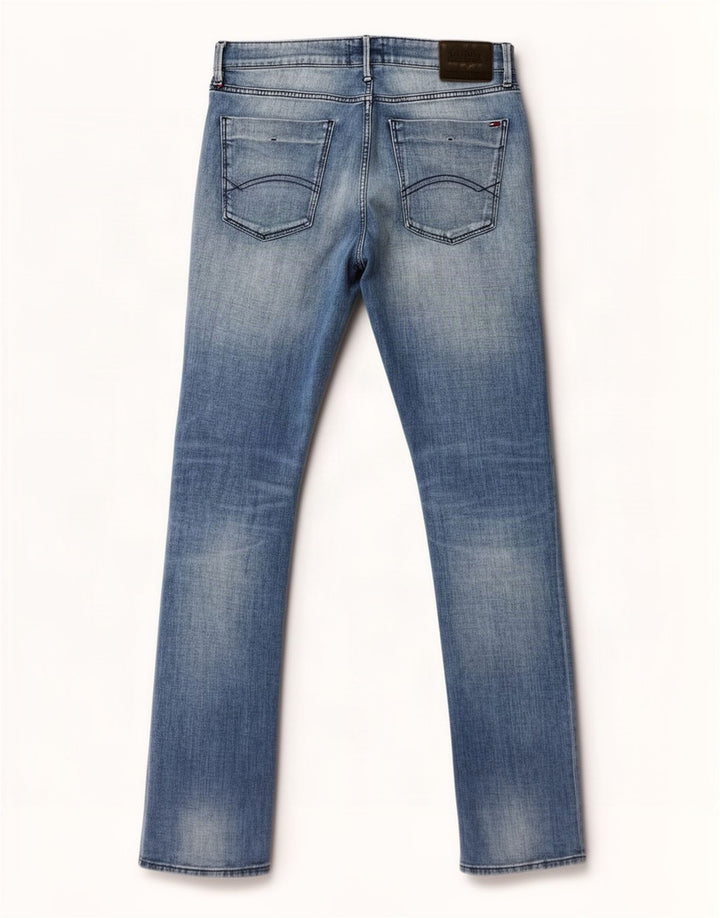 Tommy Hilfiger Vaqueros ajustados para hombre W34 L34 Algodón azul