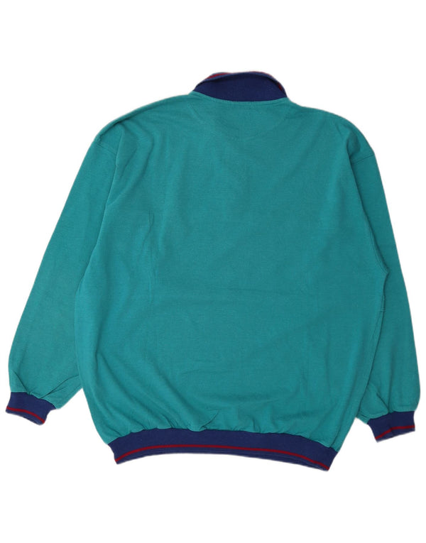 Campagnolo Sudadera con gráfico de corte holgado para hombre IT 50 Medium Turquesa