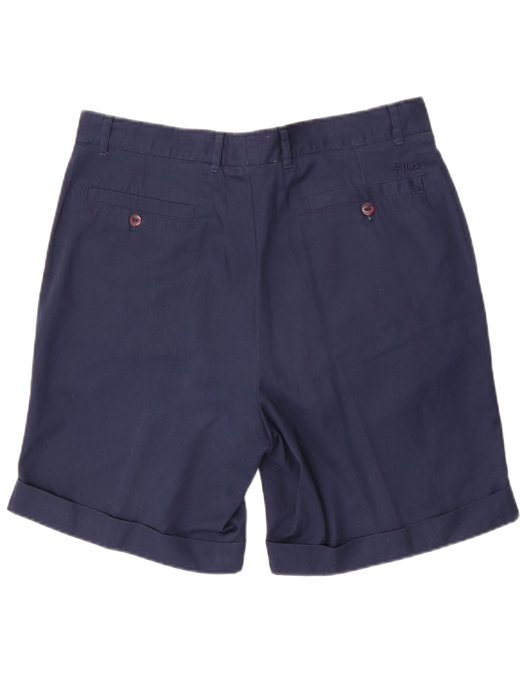 Fila Pantalones cortos chinos para mujer W34 Large Azul marino Algodón
