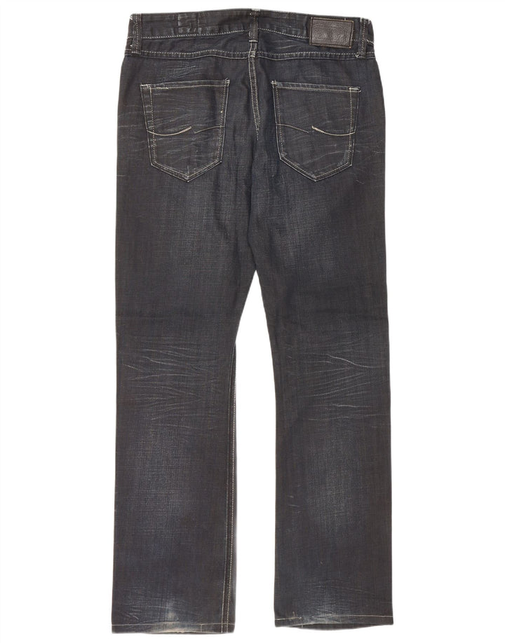 JACK & JONES Vaqueros rectos para hombre W32 L34 Azul marino Algodón