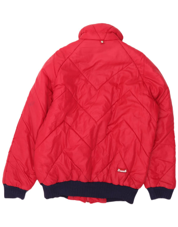 Brunik Chaqueta acolchada para hombre ES 38 Medium Rojo Colorblock