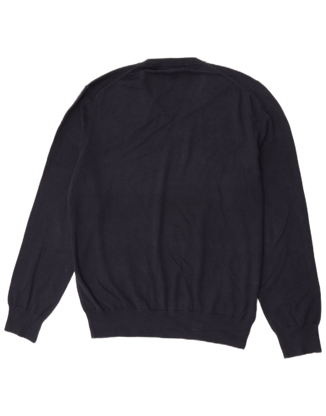 Marks & Spencer - Jersey con cuello en V para hombre, talla grande, azul marino