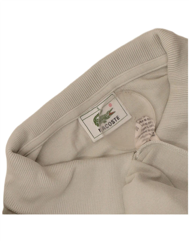 Polo Lacoste para hombre talla 5 grande algodón gris