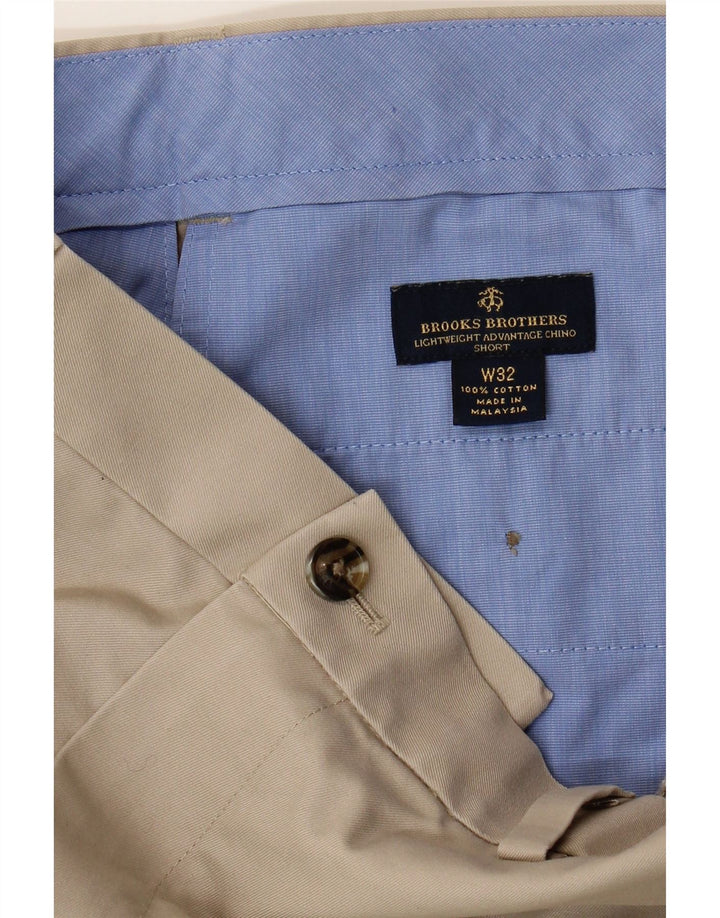 Brooks Brothers Pantalones cortos chinos para hombre W32 Algodón beige medio