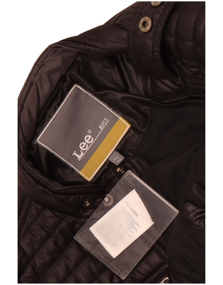 Lee Chaqueta acolchada militar para niño 11-12 años Negro Poliéster
