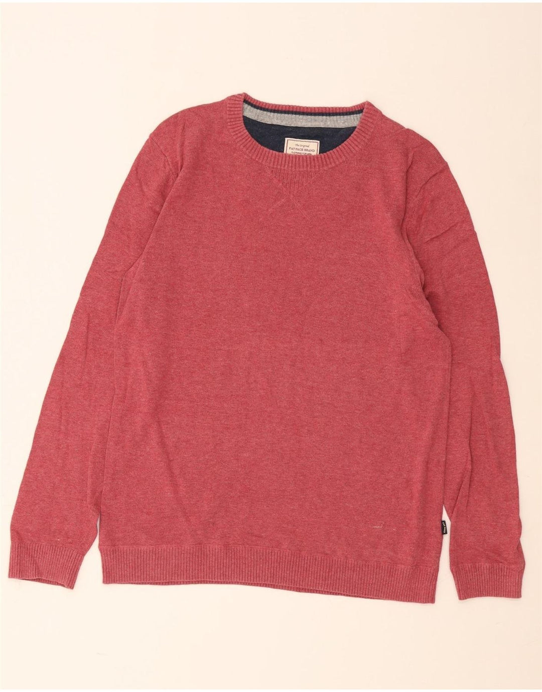 Jersey De Cuello Redondo Para Hombre Fat Face Algodón Rojo Medio