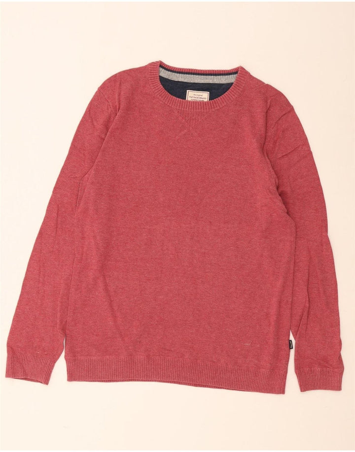 Jersey De Cuello Redondo Para Hombre Fat Face Algodón Rojo Medio