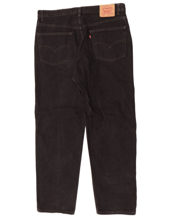 Levi's Jeans rectos de ajuste relajado 550 para hombre W40 L32 Algodón negro