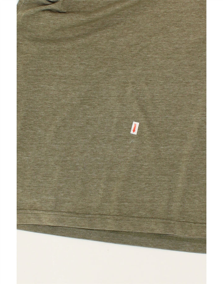 PUMA Mens Graphic T-Shirt Top Large Khaki Polyester Vintage Puma and Second-Hand Puma from Messina Hembry 
