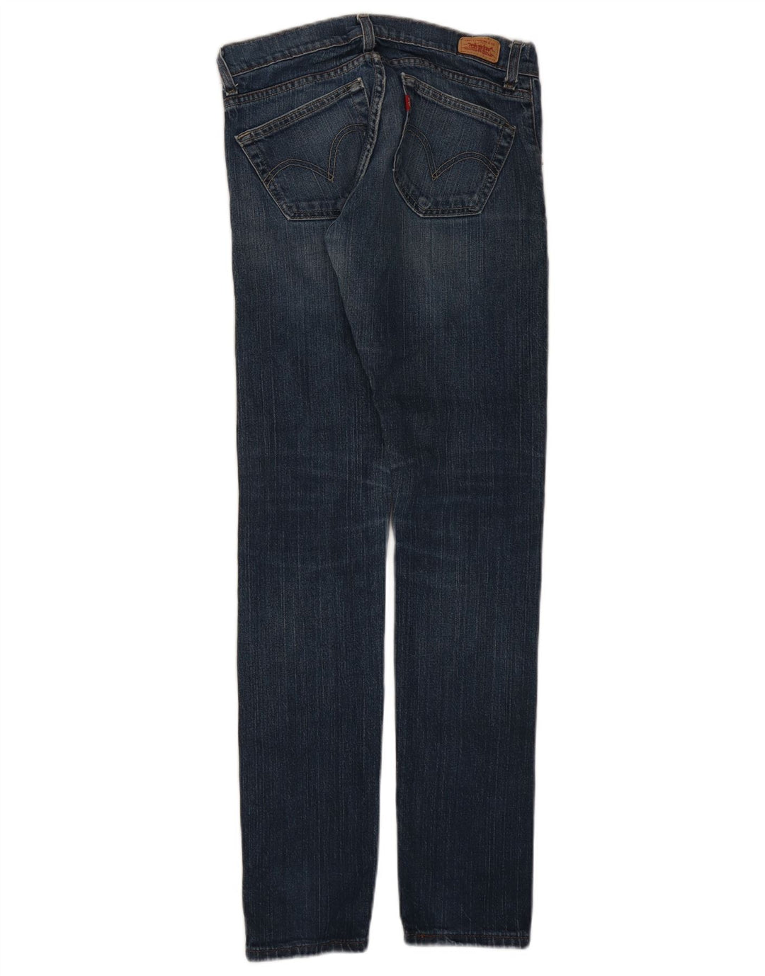 Levi's 504 Jeans ajustados inclinados para mujer US 5 Medium W30 L32 Algodón azul