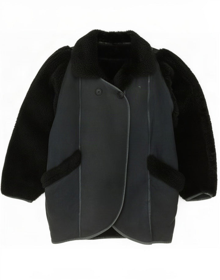 Chaqueta de piel de oveja extragrande para mujer Conbipel IT 40 Small Green Colourblock
