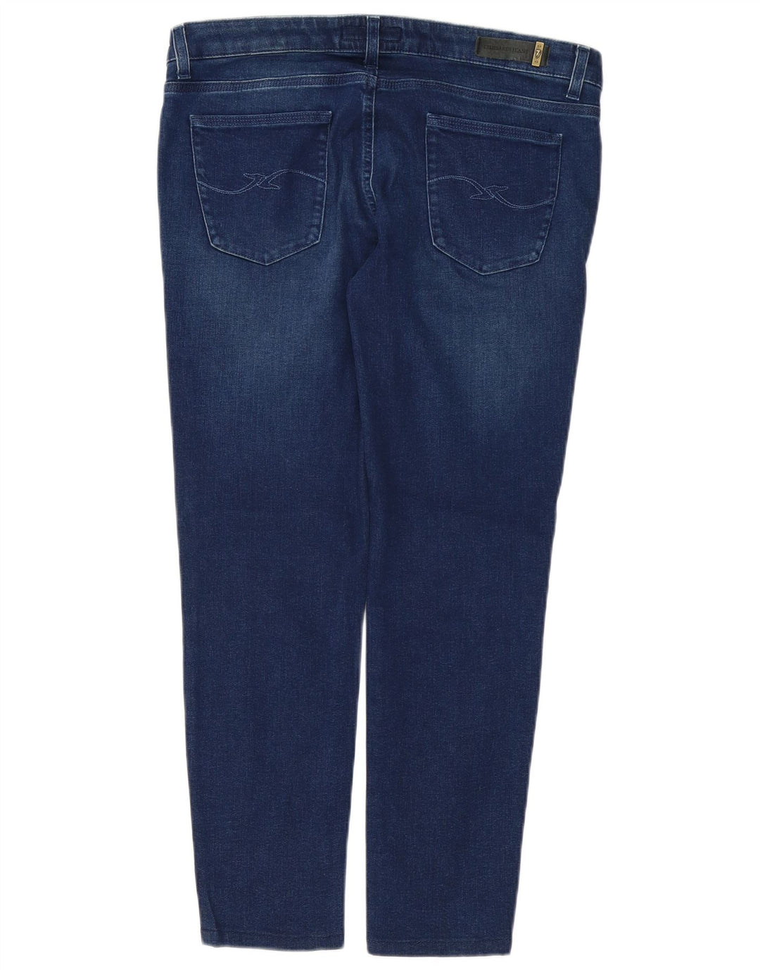 TRUSSARDI Vaqueros cónicos para mujer W29 L28 Azul marino