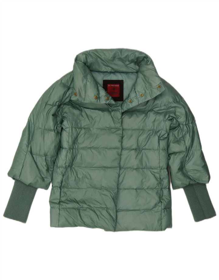 Asociación de Polo de EE. UU. Chaqueta acolchada para mujer UK 42 Poliéster verde medio