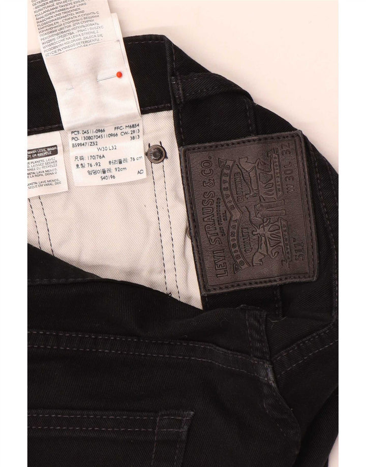 Levi's Vaqueros ajustados para hombre W30 L32 Algodón negro