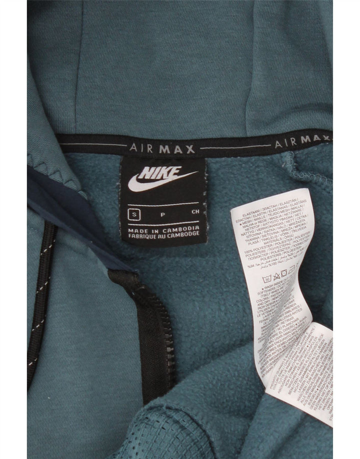 Nike - Sudadera con capucha y cremallera para hombre, talla pequeña, color azul, poliéster