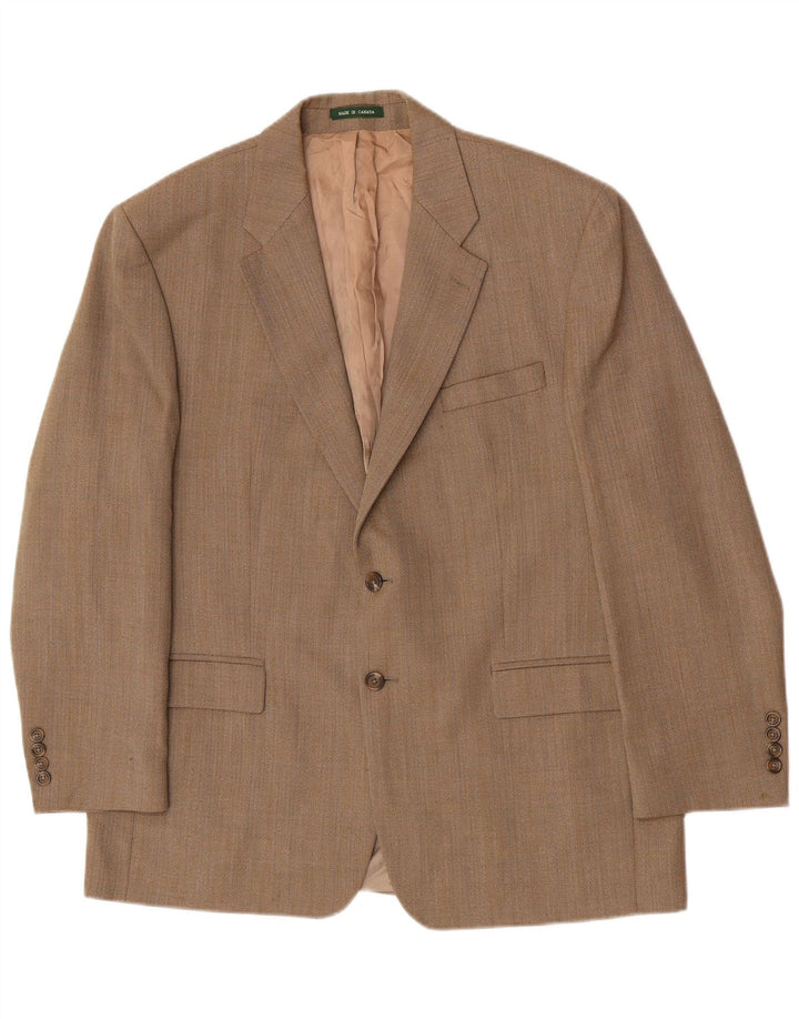 Ralph Lauren Chaqueta tipo blazer regular para hombre UK 44 2XL Marrón Espiga