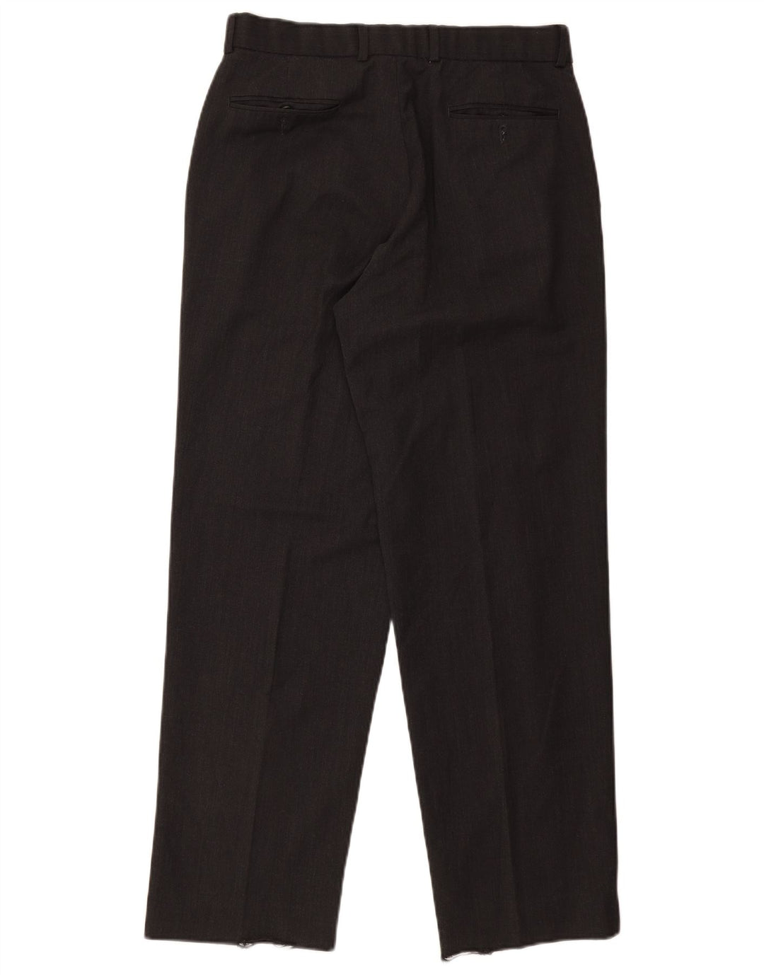 MARKS & SPENCER Pantalón de traje recto para hombre W30 L30 Poliéster gris