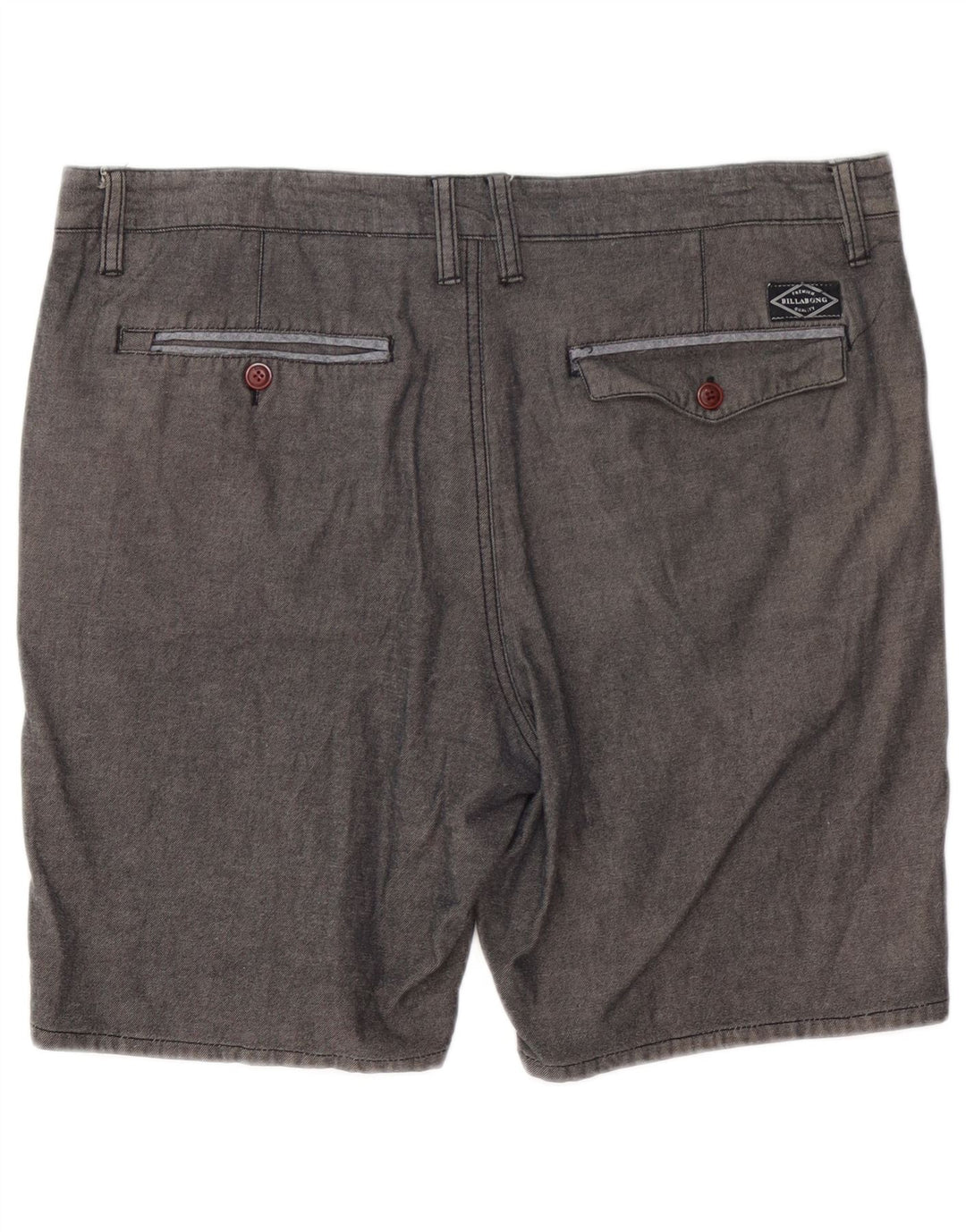 Billabong Pantalones cortos chinos para hombre W36 Algodón gris grande