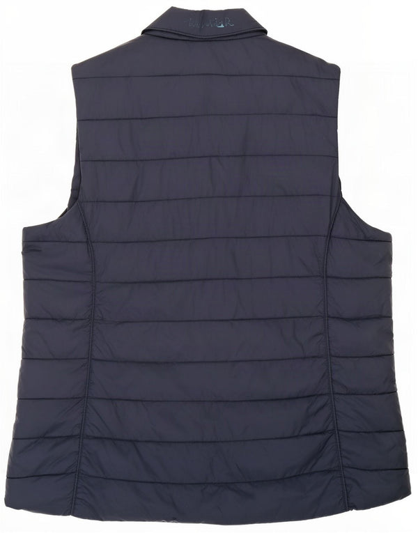 Weird Fish Chaleco acolchado para mujer UK 46 Large Nylon azul marino