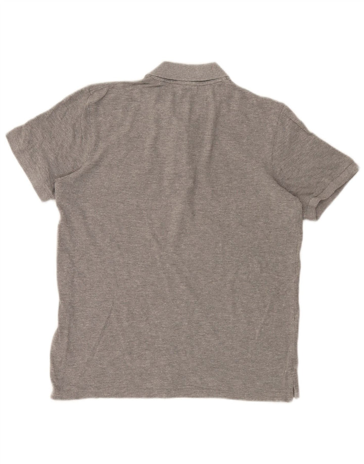 Jack & Jones Hombre Polo Gráfico De Algodón Moteado Gris Medio