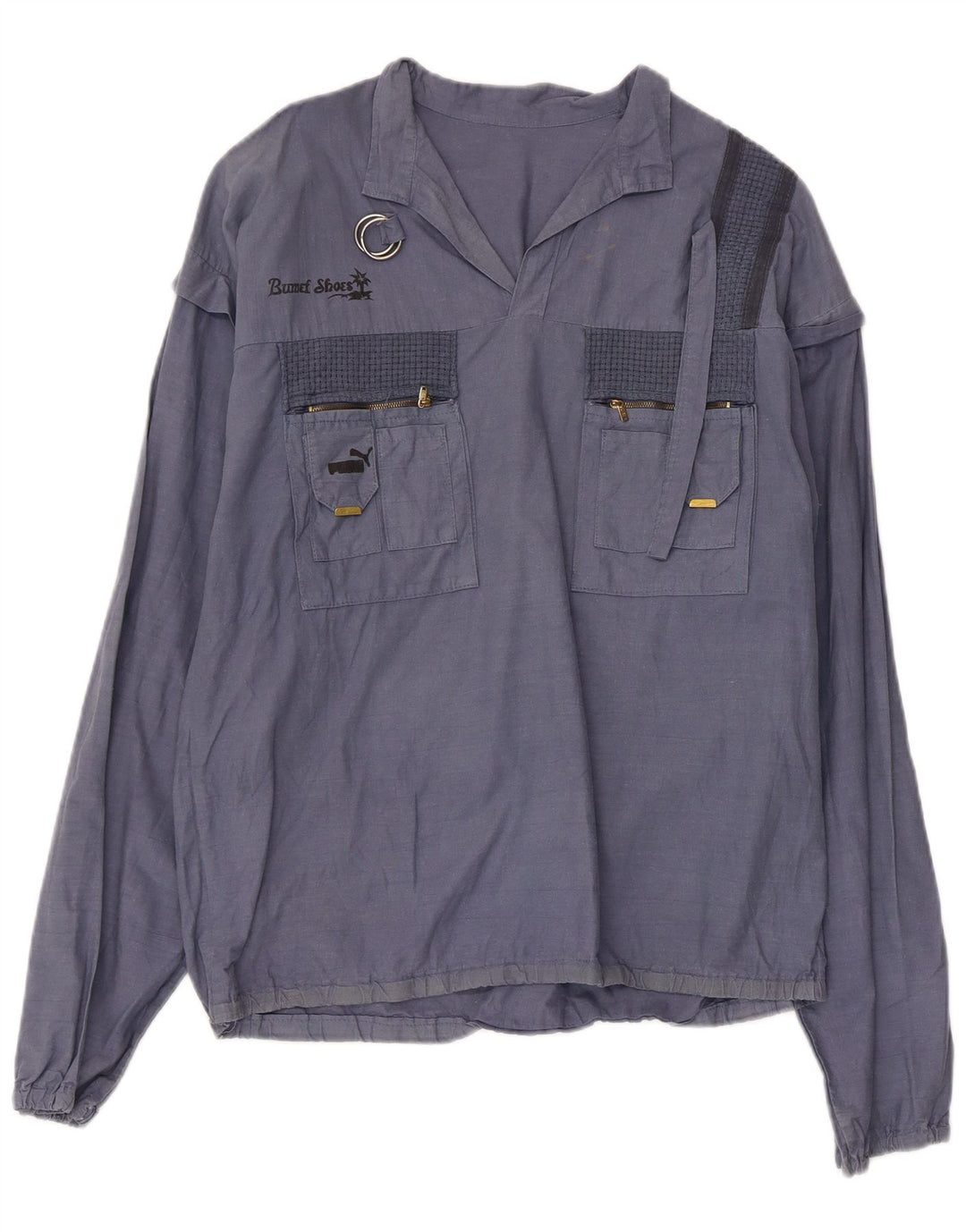 PUMA - Camiseta sin mangas para mujer, talla 40, XL, color azul