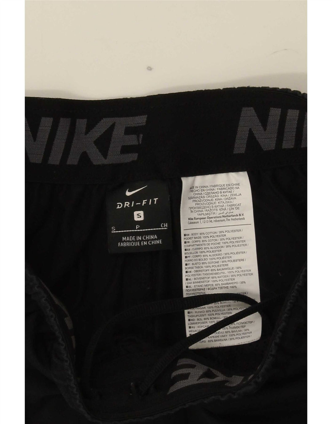 Nike Dri Fit - Pantalones cortos deportivos para hombre (algodón), color negro