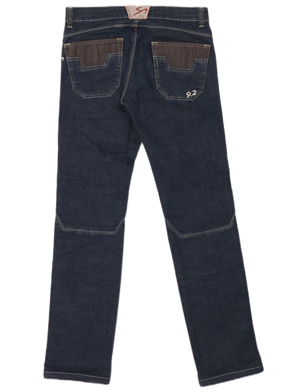 9.2 by Carlo Chionna Vaqueros ajustados para hombre W32 L32 Algodón con bloques de color azul