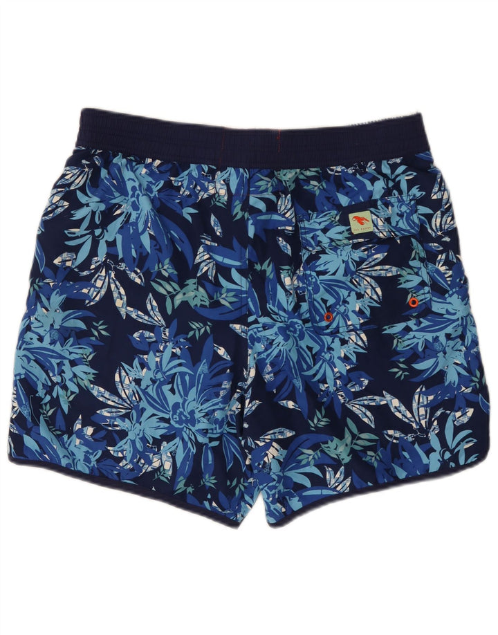 Ted Baker - Bañador para hombre, talla 4, grande, poliéster floral, color azul marino