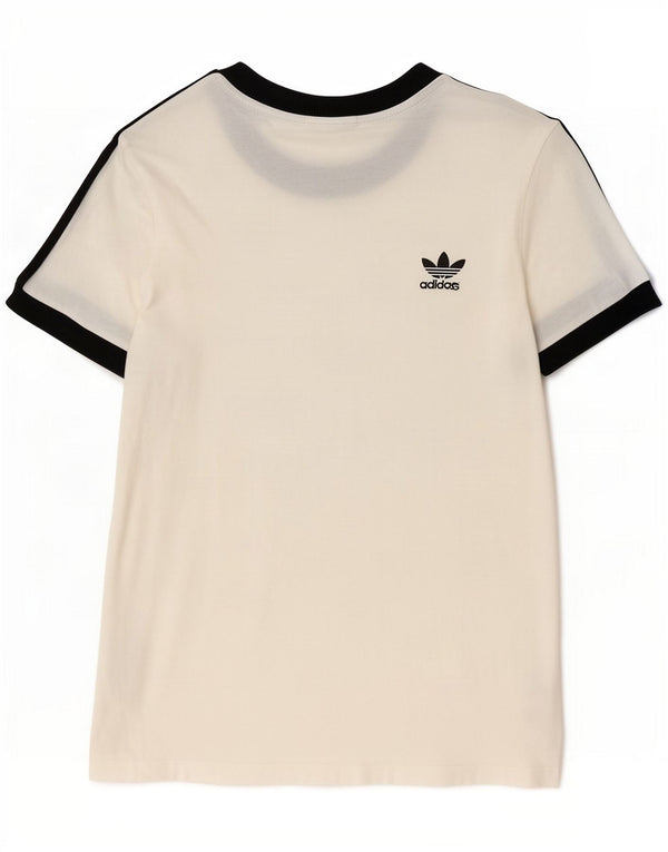 Camiseta Adidas para mujer UK 14 Medium White Cotton