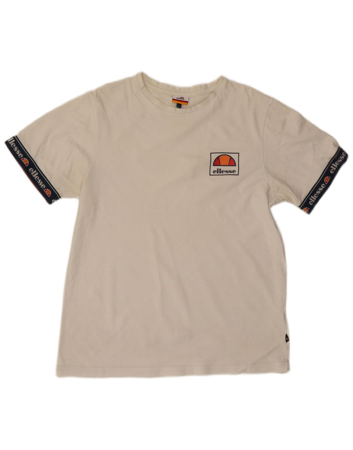 Camiseta Ellesse Graphic para hombre Top Medium White Cotton